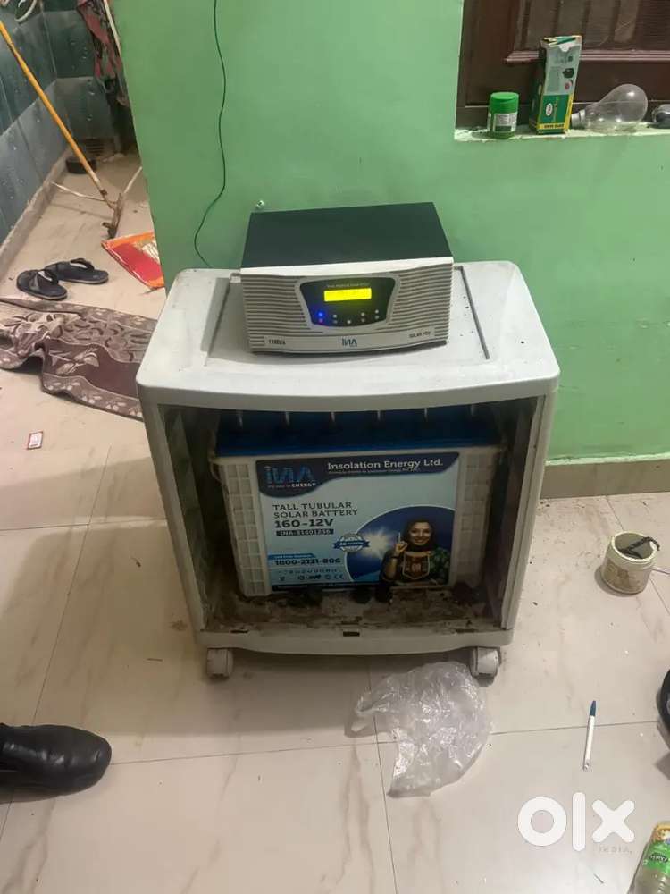 INVERTOR BATTERY IN NEW CONDITION LESS USE 1 MONTH USE