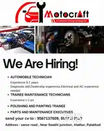 Automobile Technician & Related Jobs