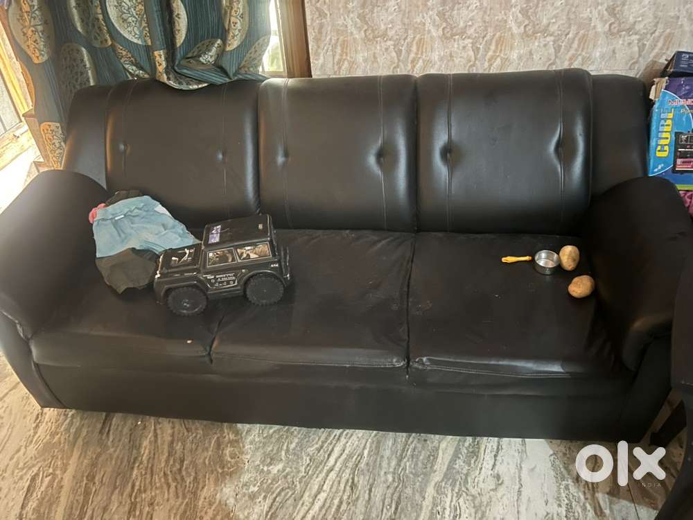 Black office sofa