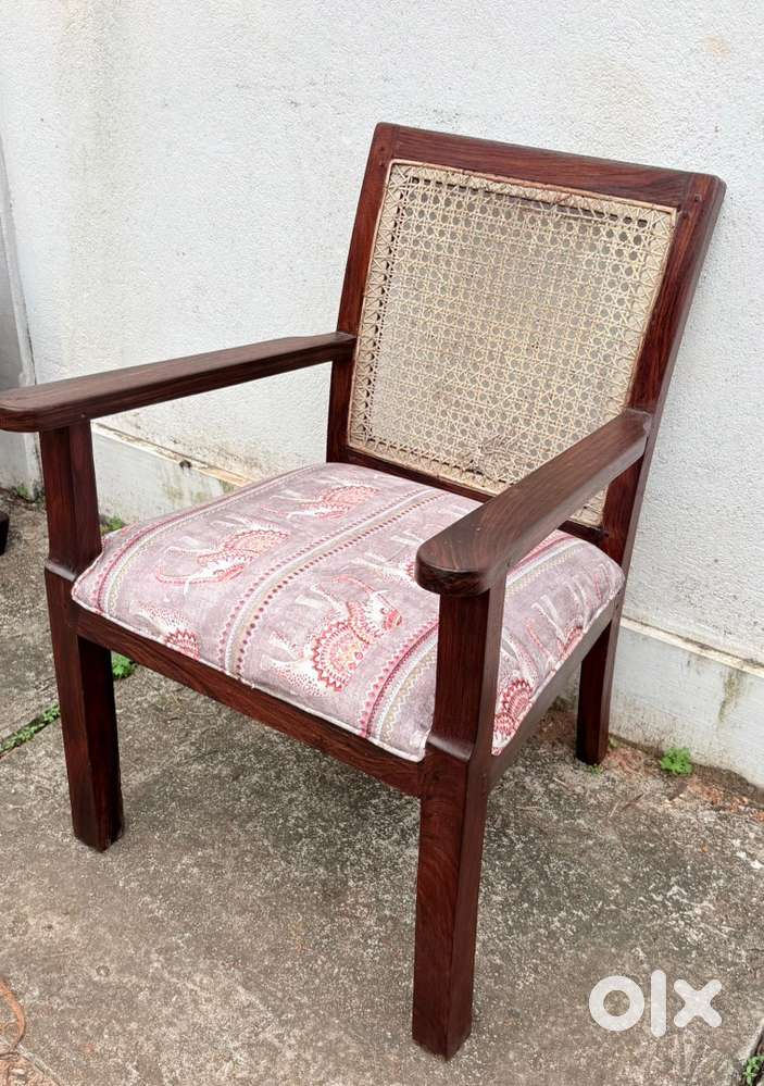 Antique rosewood veranda chair full rosewood needs to recane the seat
