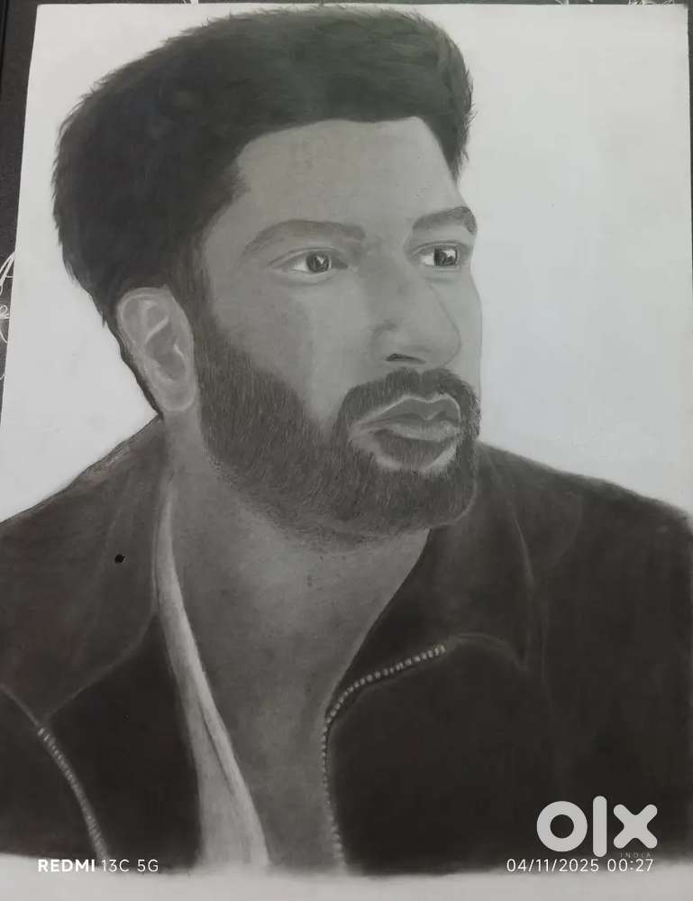 Handmade sketch of Vicky kaushal A3 size