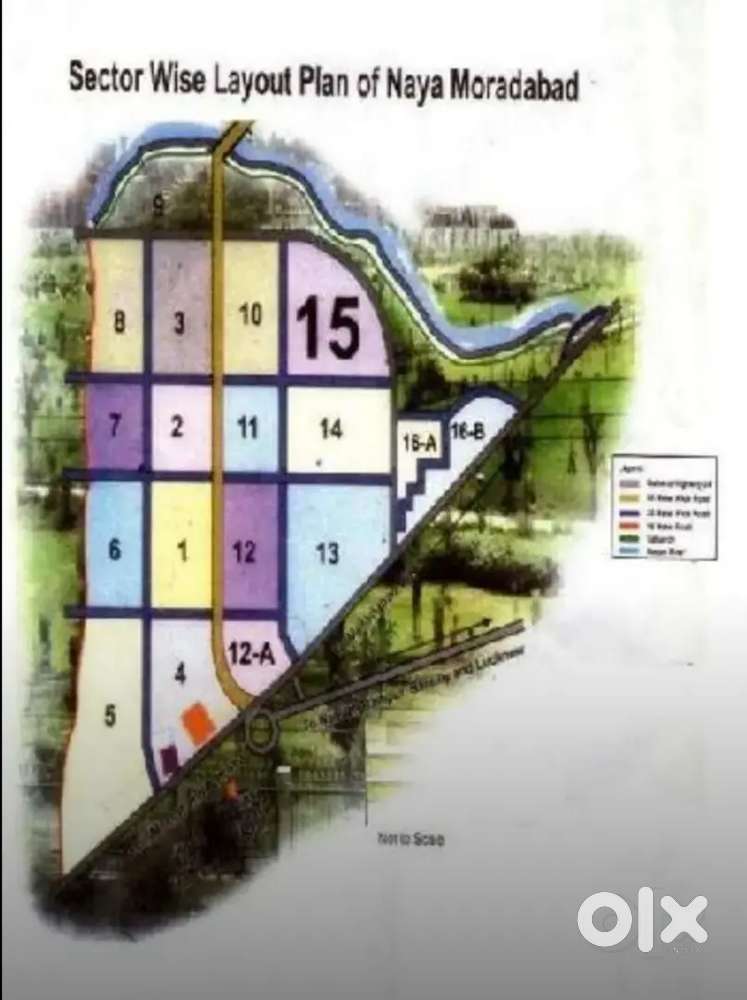351 mtr plot for sale in sector 10 new moradabad
