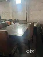 Wood Brand new Dining with 4 seat chair
