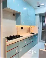 Bed wardrobe Modular kitchen tv unit and all