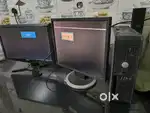 Acer monitor & samsung monitor with one dell cabinet for sell
