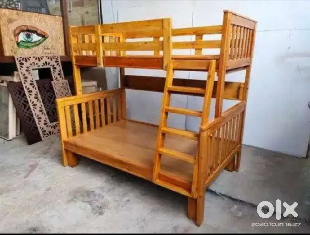 Wooden bunker cot starting model price @19999