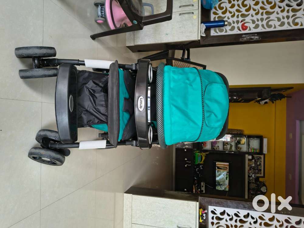 LuvLap Galaxy Baby Stroller, Pram for Baby with 5 Point Safety Harness