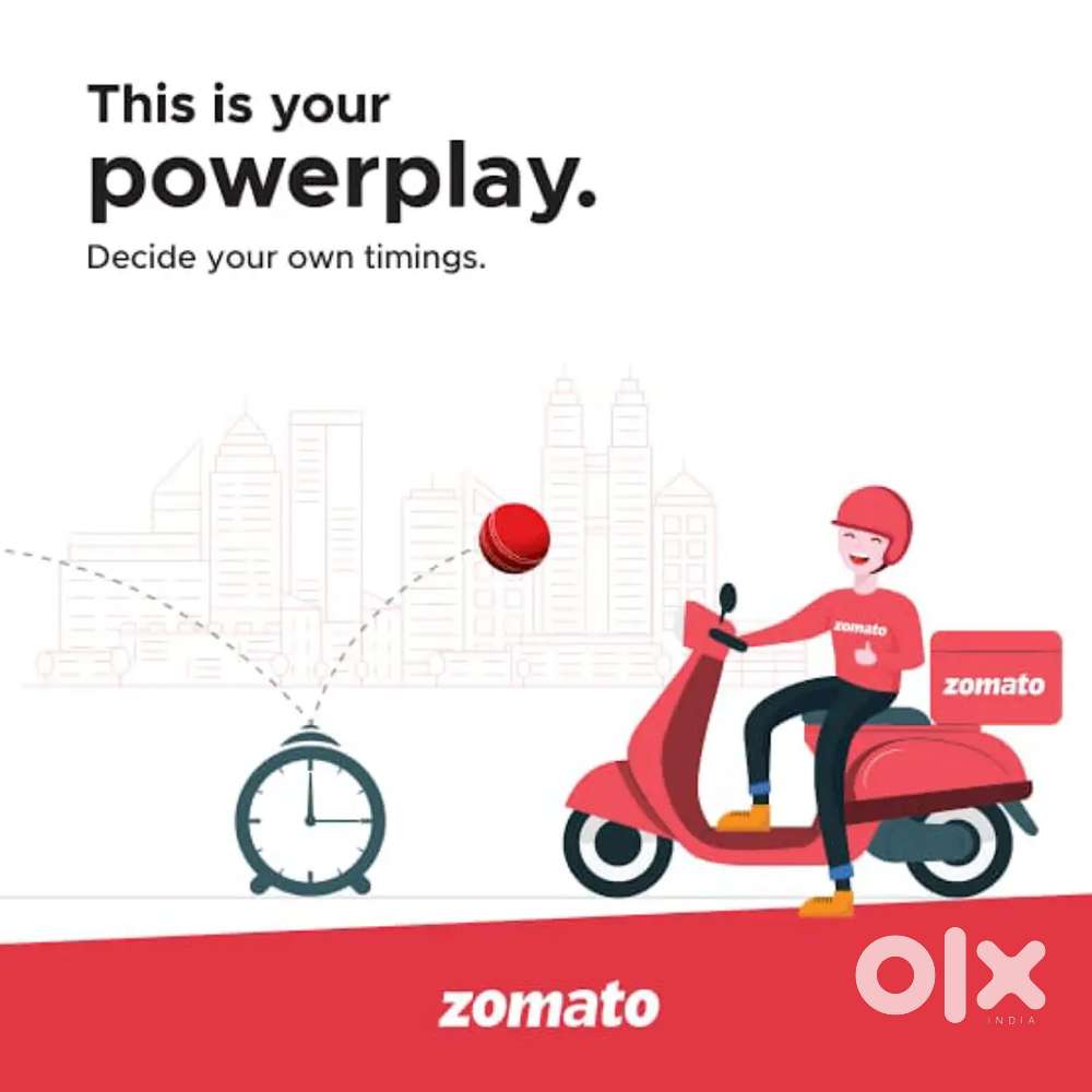 ZOMATO FOOD DELIVERY PARTNER VACANCY