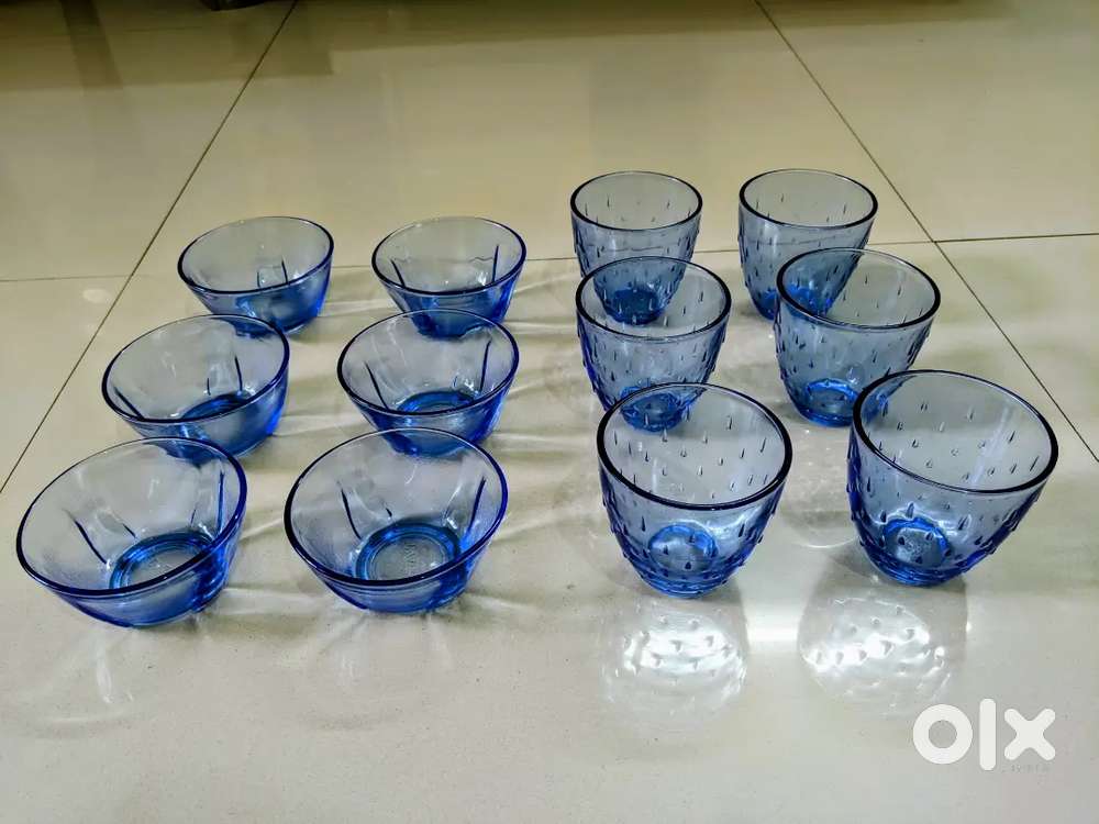 6 Glass and 6 Bowl set