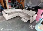L shape sofa set with headrest and manual recliner recliner in STARF F