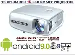 Multimedia portable LED full HD projector 1080P upto 8K 14500LM