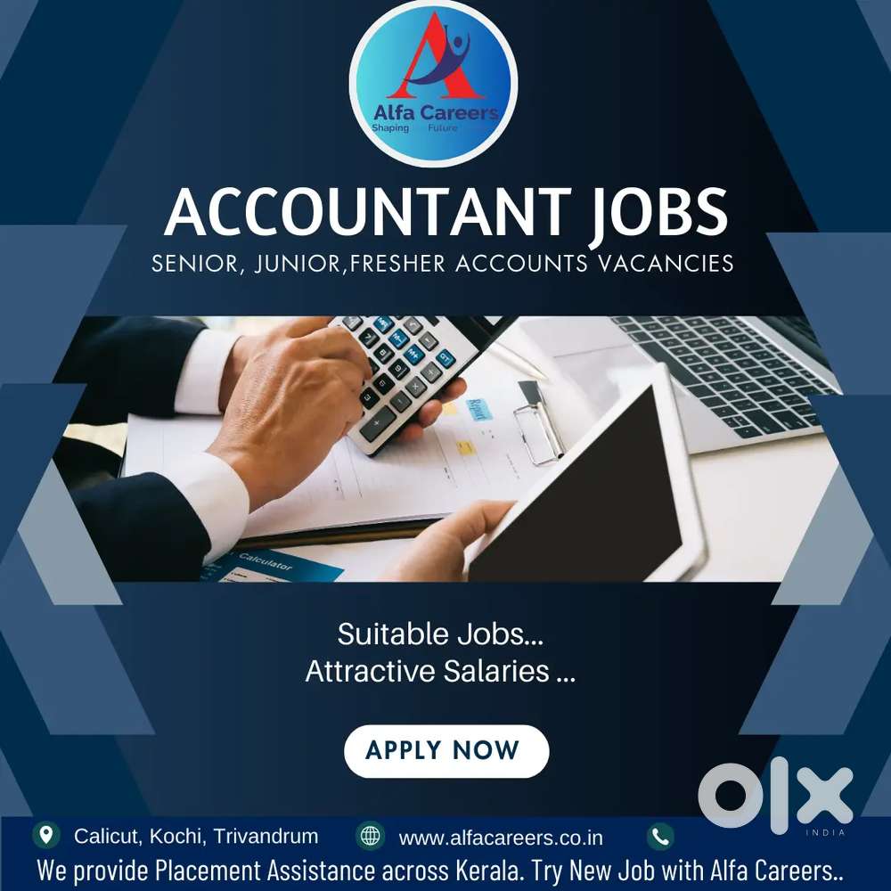 Senior ccountant Vacancy in Eye Hospital-Puthiya stand-Calicut