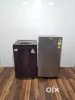 Haier single door refrigerator and godrej washing machine