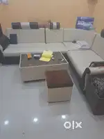 7 seater sofa with puffy