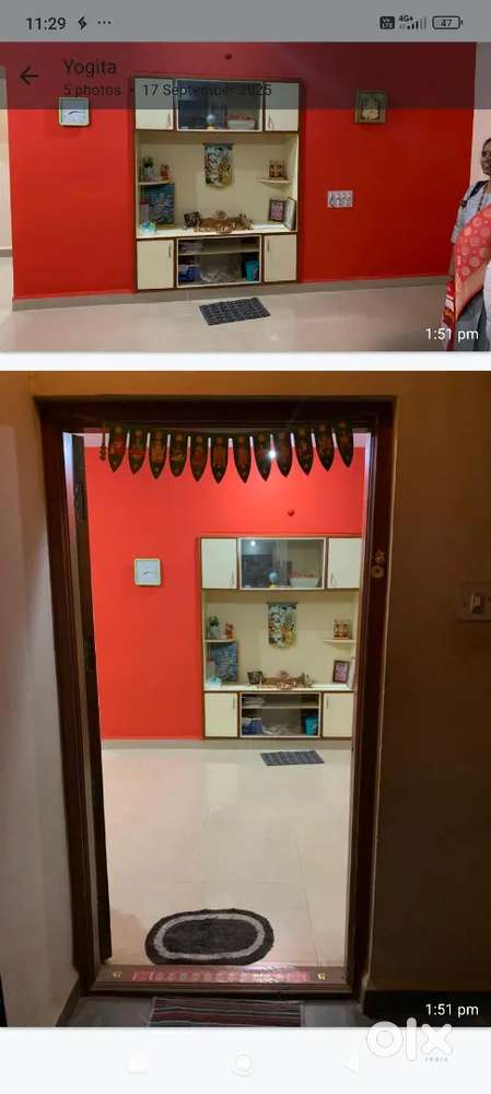 Semi furnished 2 bhk flat