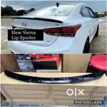 Verna 2018-22 lip spoiler abs plastic gloss black M style