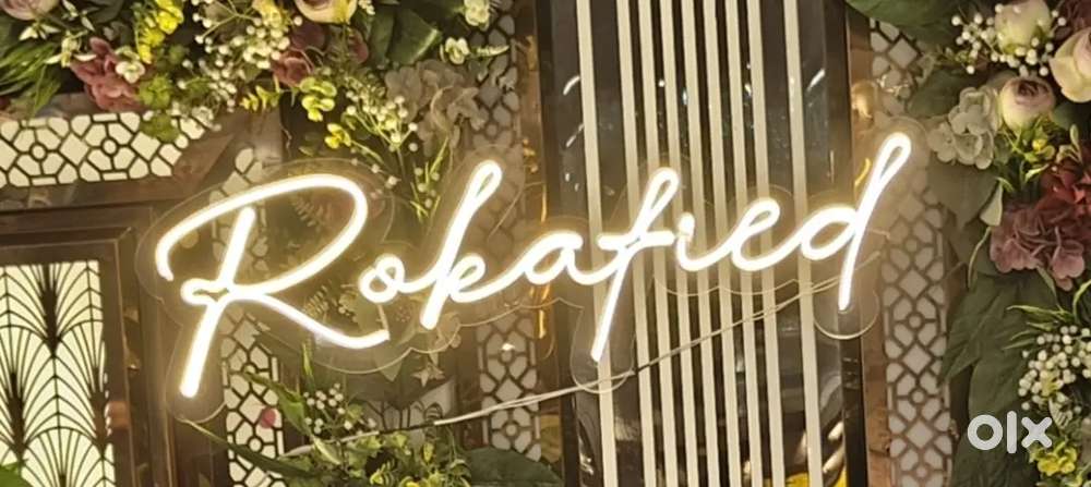 Neon light rokafied boar