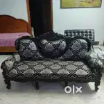 Teak wood heavy sofa set