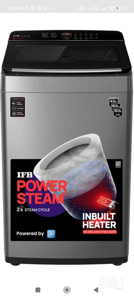 New IFB 7.5 KILO WASHING MACHINE