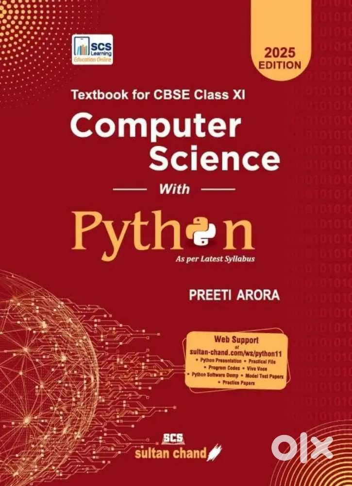 Computer science with phyton by pretti Arora class 11th (2025 edition)