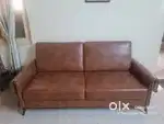 Premium 3+2-seater Sofa Set in Faux Leather for Sale
