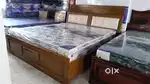 New luxury 78/72 king size bed head storage with bottam storage