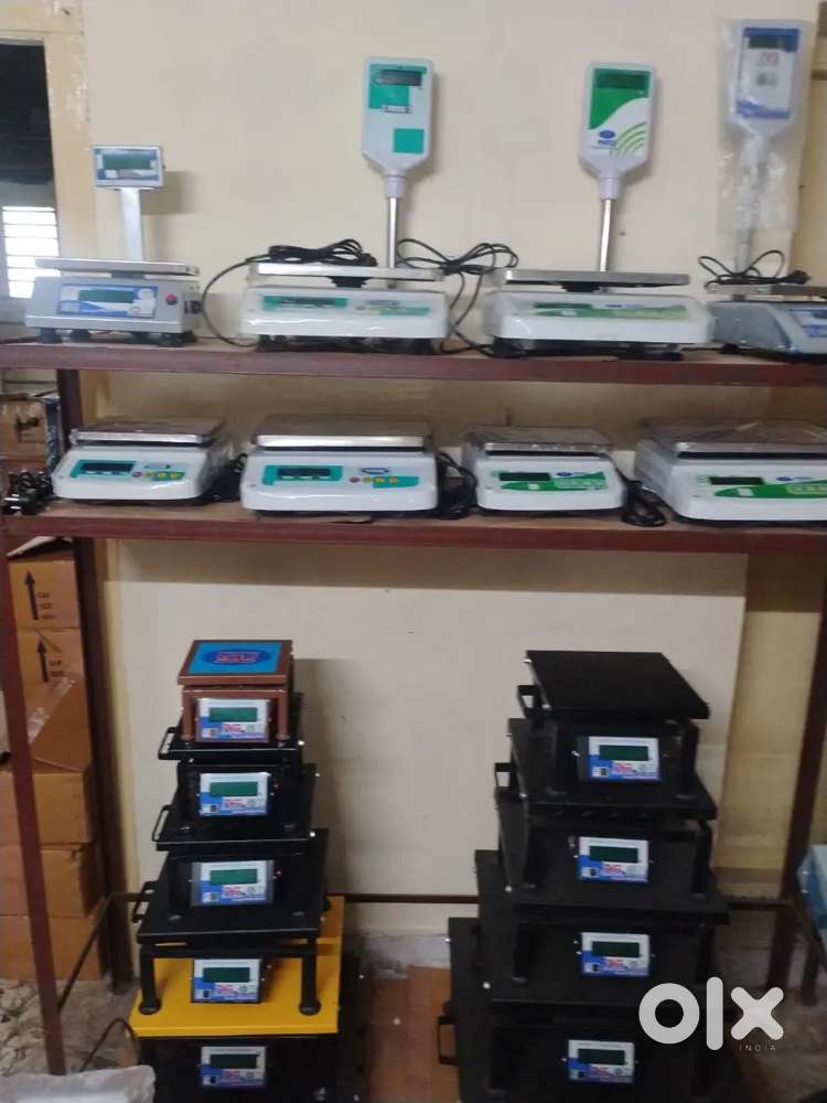 Bench weighing scale, hanging scale, mobile weight machine