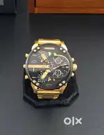 DIESEL big daddy gold men's watch dz7333
