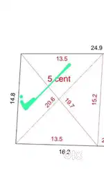 MAIN ROAD 5 CENT HOUSE PLOT SREEKARIYAM GANDHIPURAM