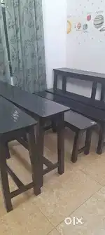 Bench (fully wooden) for coaching or school