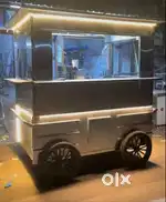 All new Yellow black food cart manufacturer