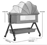 Baby Bassinet Bedside Sleeper CradleBedside Crib 3 in