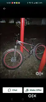 fire hit fat bike with gear and dual disk brakes I purchase 14 feb 24
