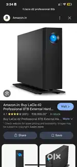 Lacie D2 Professional 10TB , 8TB , 6Tb , 4Tb