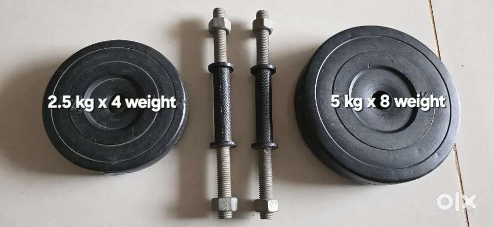 Hardly used weight plats and roads