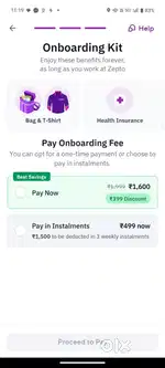 Blinkit groceries items delivery partner jobs available