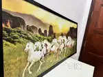 7 running horses frame
