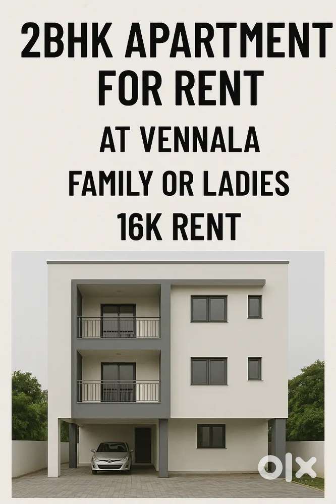 2bhk apartment for rent ladies / family at Vennala
