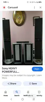 Sony tower speaker with subwoffer