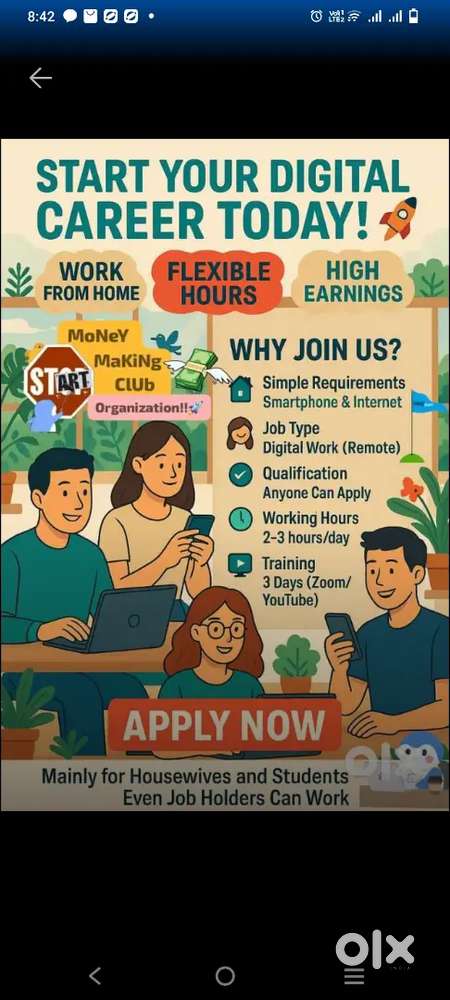 Online work (work from home)
