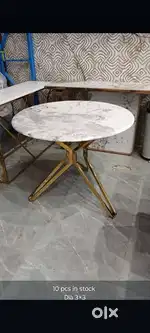 Round dinning table marble dinning table cafe table