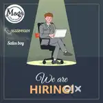 Sales man cake shop