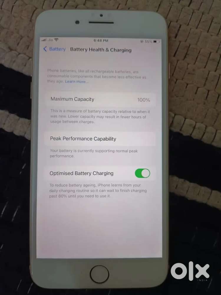 I phone 8plus 256 gb 100 battery