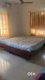 Teak wood 1+1 cot bed