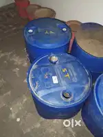 Plastic drum cut in half for planting