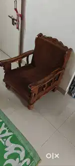 Solid wooden Sofa with 2 chair