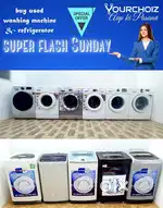 $@$Buy used washing machine and refrigerator in less price!!