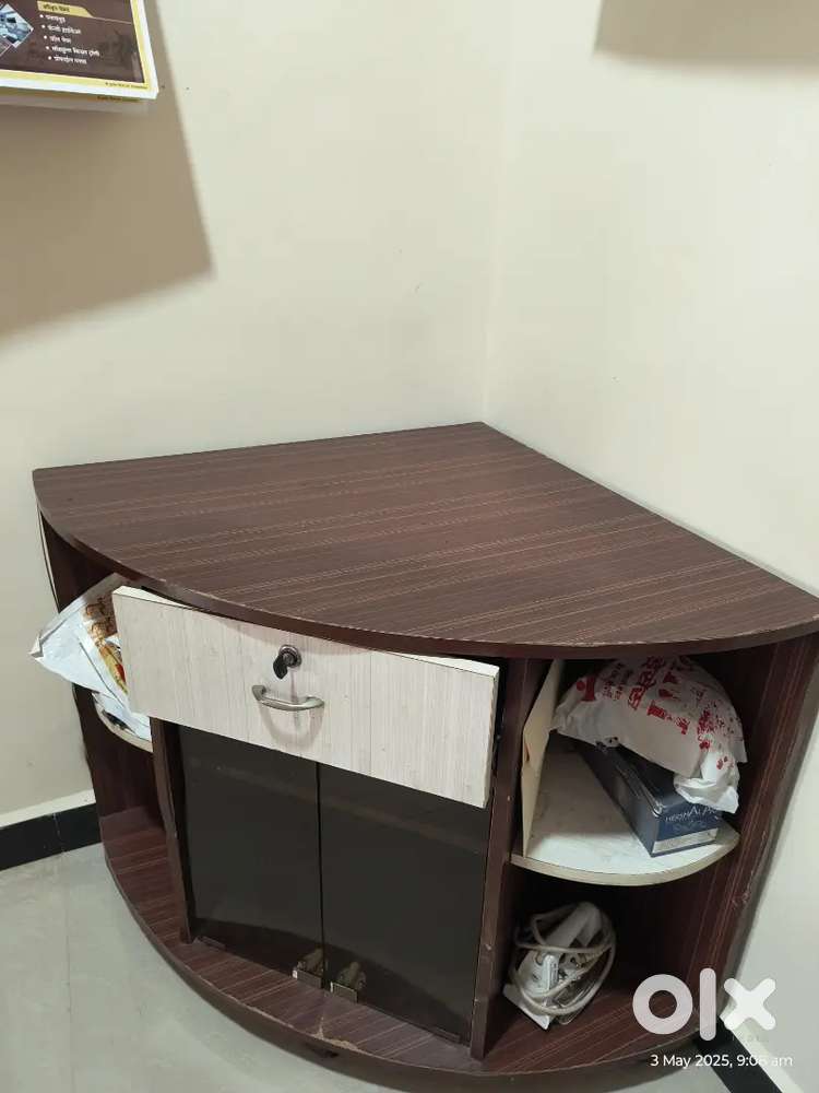 TV Corner of wooden