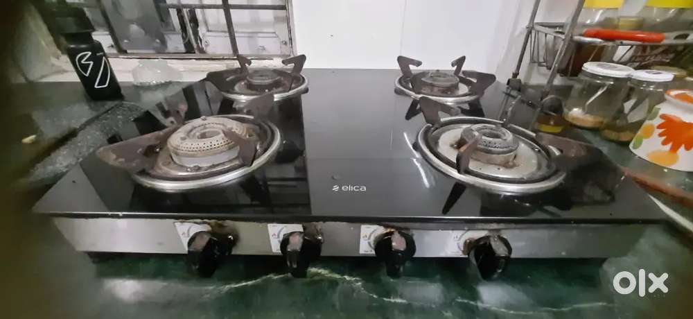 Elica 4 Burners Manual Gas Stove