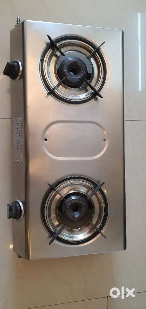 2 burner stainless steel gas stove
